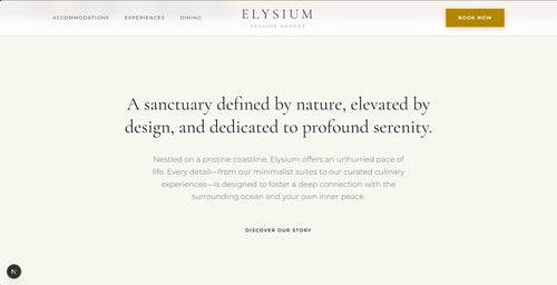 Elysium Resort Website Template – Luxury Hospitality