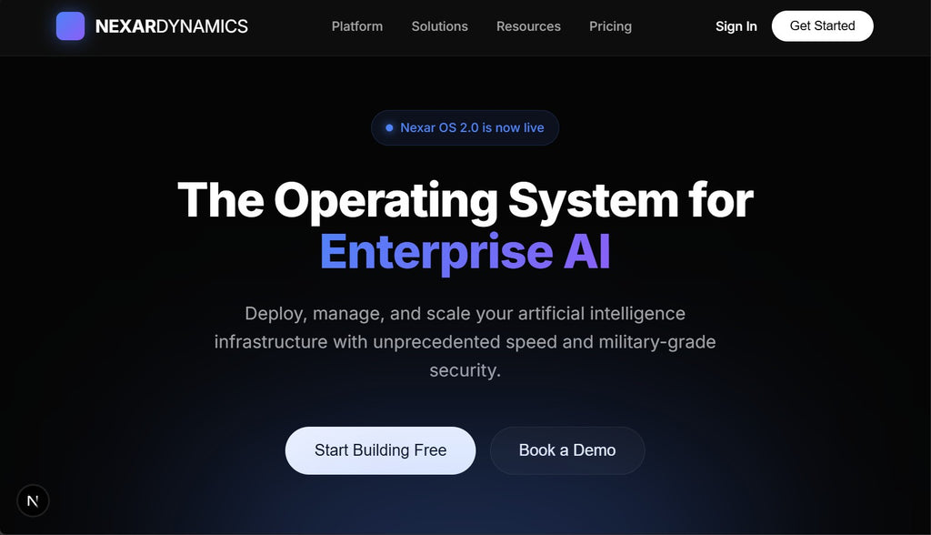 Nexar Dynamics Website Template – Premium SaaS & Enterprise